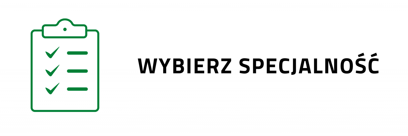 wybierz specjalność