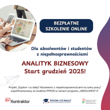 Rekrutacja do projektu „Dyplom i co dalej? Absolwenci z niepełnosprawnościami na rynku pracy”